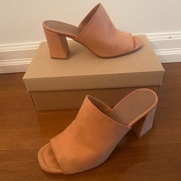 Peach Maryam Nassir Zader Slide on Sandals - Picture 1 of 4